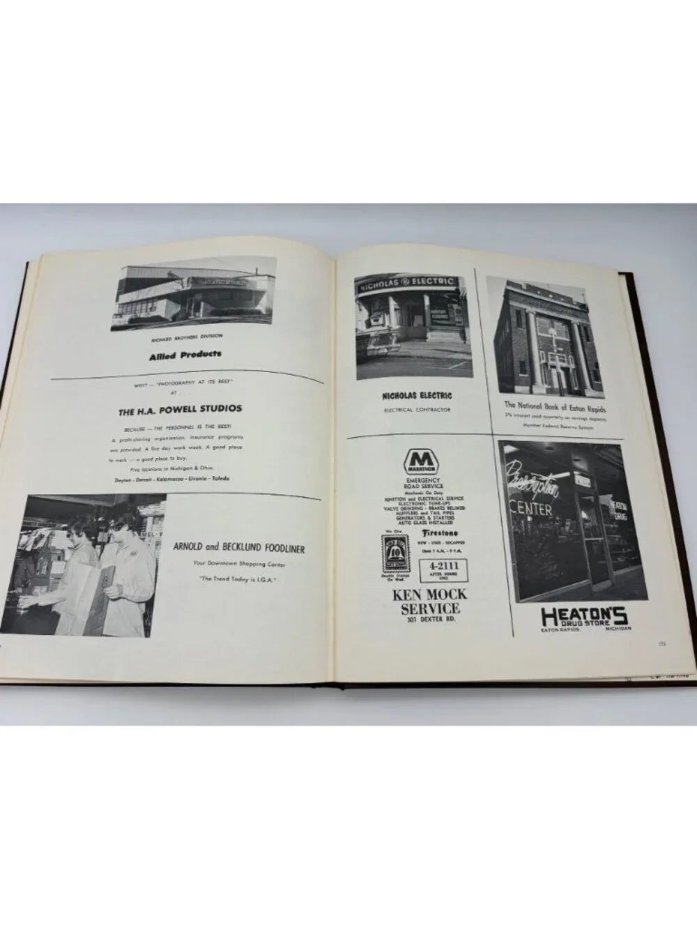 1964 Eaton Rapids High School Eatonian Yearbook Michigan Signed Hardcover Annual